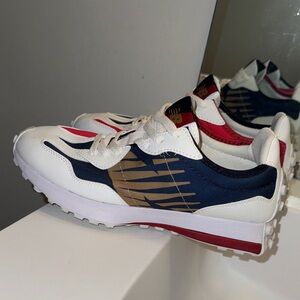 Men’s New Balance White Navy Red Athletic Sneakers
